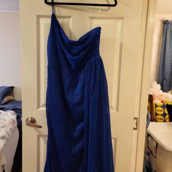 Faeriesty Dresses & Skirts - Elegant Blue Strapless Dress